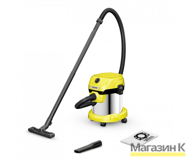 Хозяйственный пылесос Karcher WD 2 Plus S V-15/4/18 